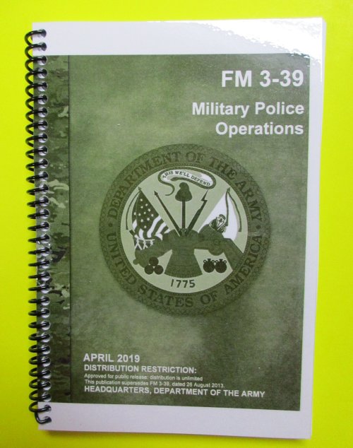 FM 3-39 Military Police Operations - 2019 - Mini Size - Click Image to Close